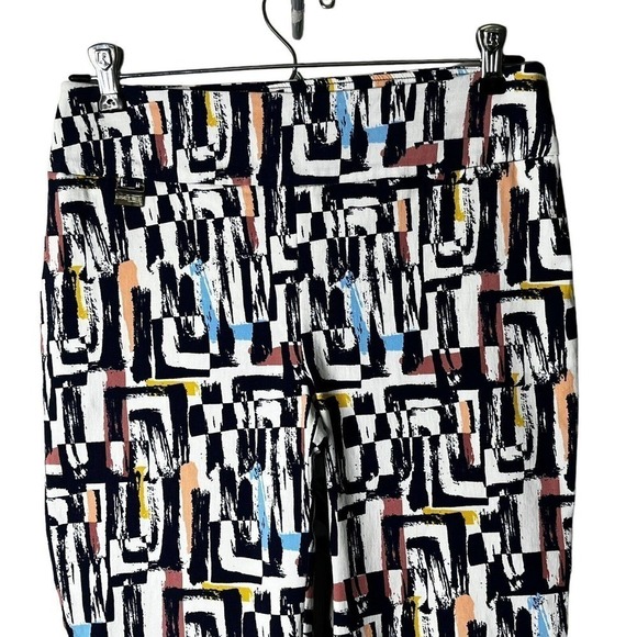 LISETTE L. Montreal Size 8 Pant Ellen Retro Print Slim Ankle Pull On Stretch - Picture 3 of 9